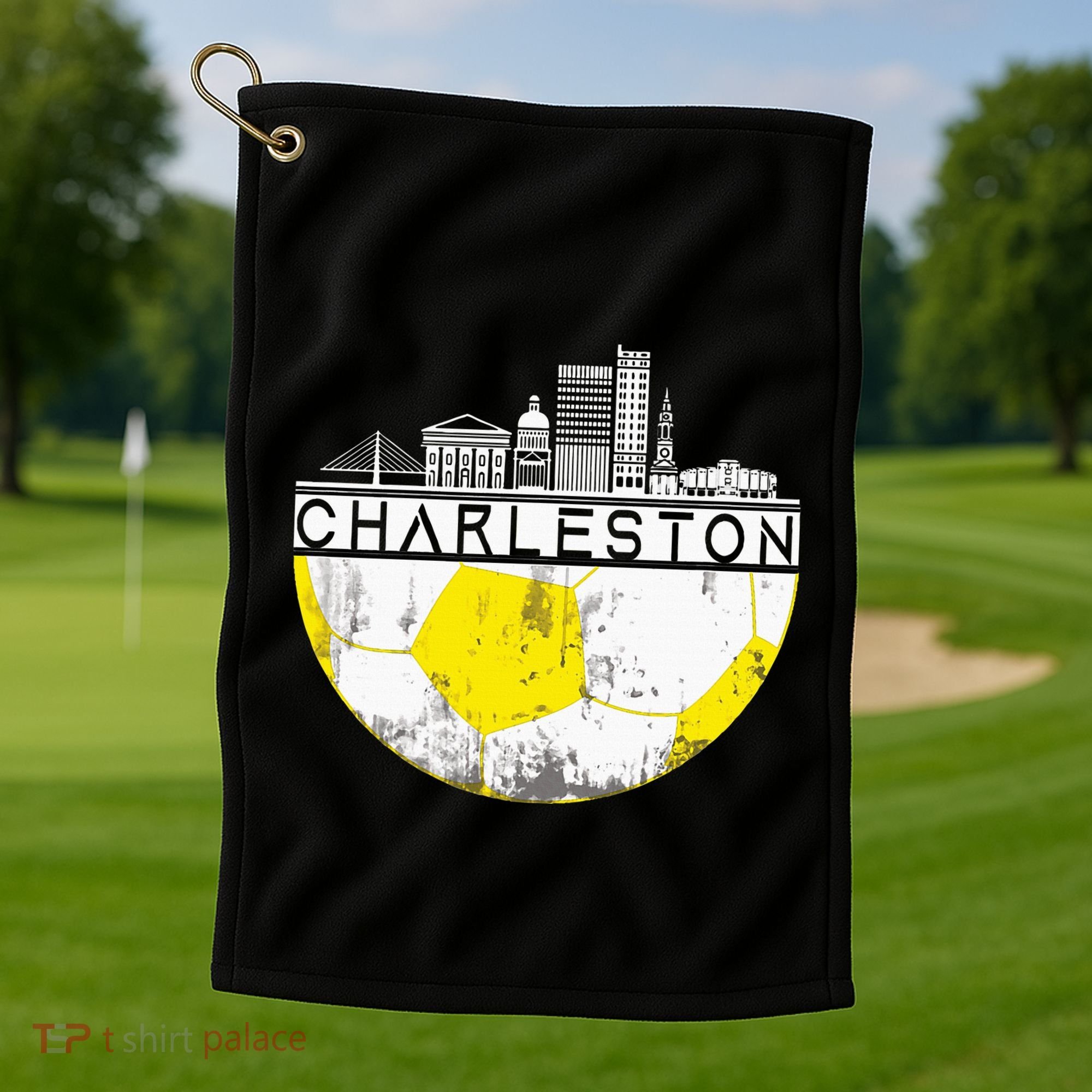 Charleston Skyline Soccer Champs Soccer Sports Fan Cool Golf Towel