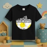 Charleston Skyline Soccer Champs Soccer Sports Fan Cool Toddler T-Shirt thumb 3