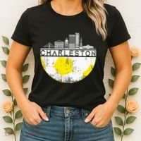 Charleston Skyline Soccer Champs Soccer Sports Fan Cool Women's T-Shirt thumb 2