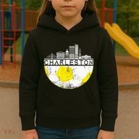 Charleston Skyline Soccer Champs Soccer Sports Fan Cool Kids Hoodie thumb 3