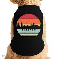 Chicago Souvenir Shirt. Retro Style USA Skyline Doggie Tank thumb 0