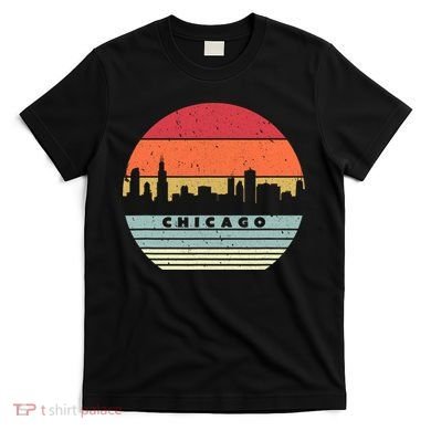 Chicago Souvenir Shirt. Retro Style USA Skyline T-Shirt