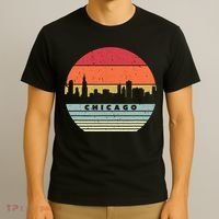 Chicago Souvenir Shirt. Retro Style USA Skyline T-Shirt thumb 3