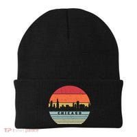 Chicago Souvenir Shirt. Retro Style USA Skyline Beanie thumb 0