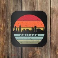 Chicago Souvenir Shirt. Retro Style USA Skyline Coaster thumb 0