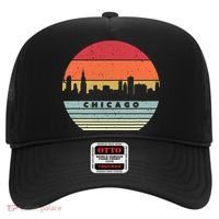 Chicago Souvenir Shirt. Retro Style USA Skyline Hat thumb 0