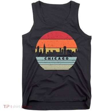 Chicago Souvenir Shirt. Retro Style USA Skyline Tank Top