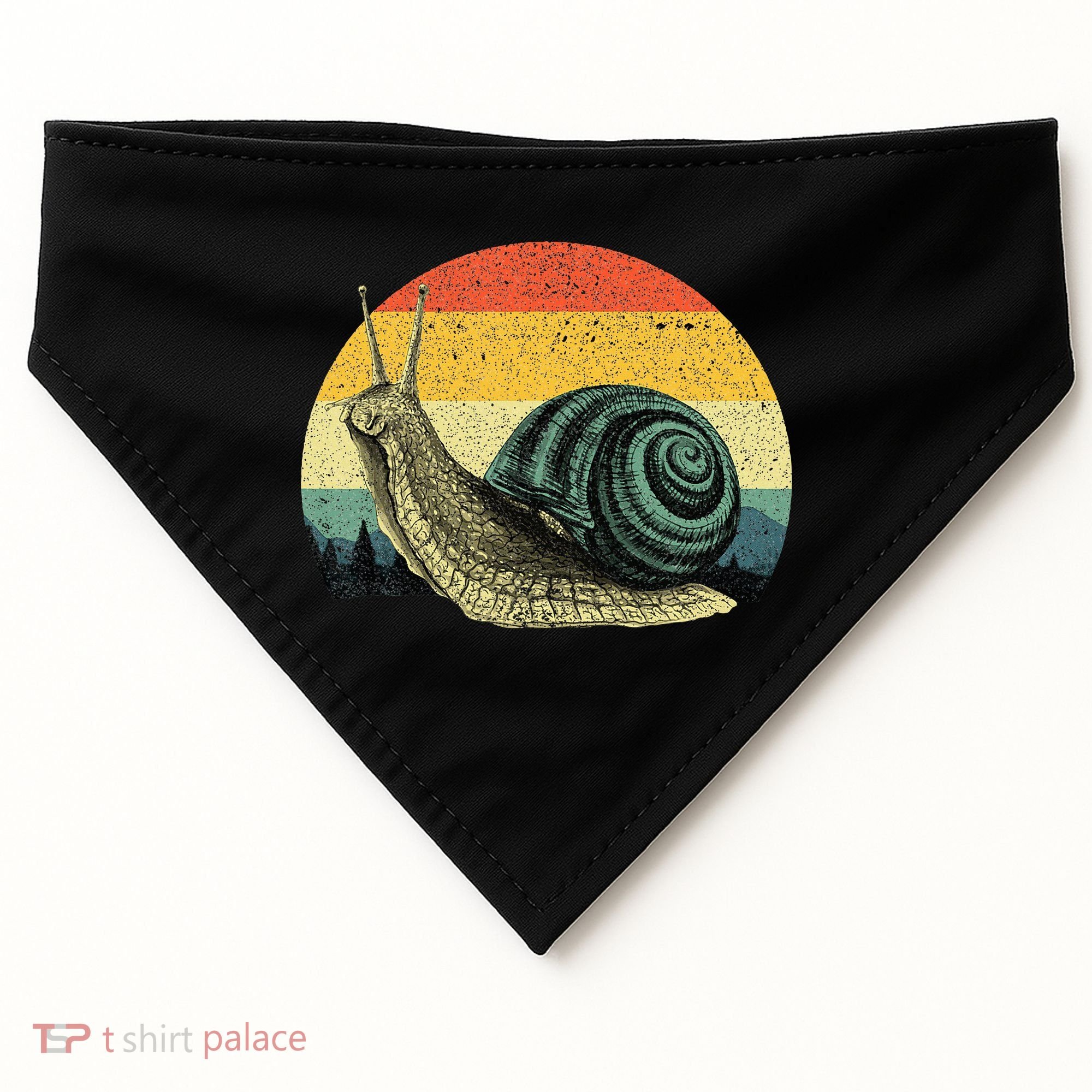 Cute Snail Slug Gardening Animal Lover USA-Made Doggie Bandana