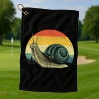 Cute Snail Slug Gardening Animal Lover Golf Towel thumb 1