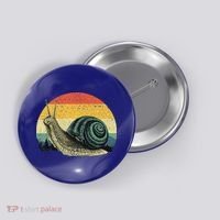 Cute Snail Slug Gardening Animal Lover Button thumb 0