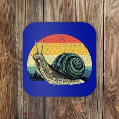 Cute Snail Slug Gardening Animal Lover Coaster