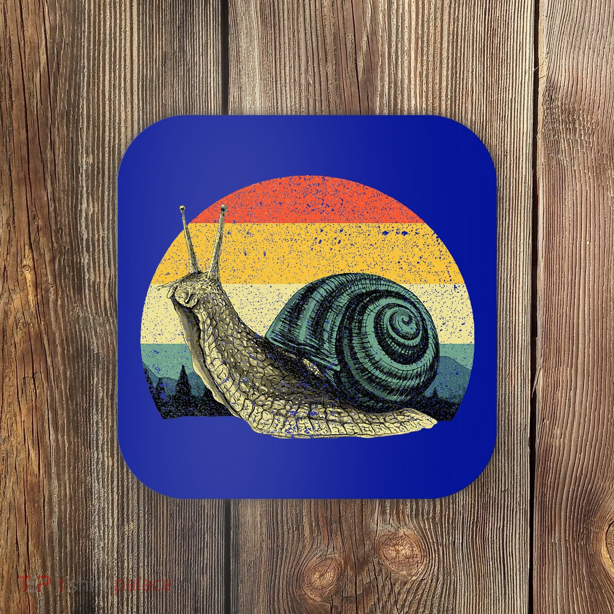 Cute Snail Slug Gardening Animal Lover Coaster