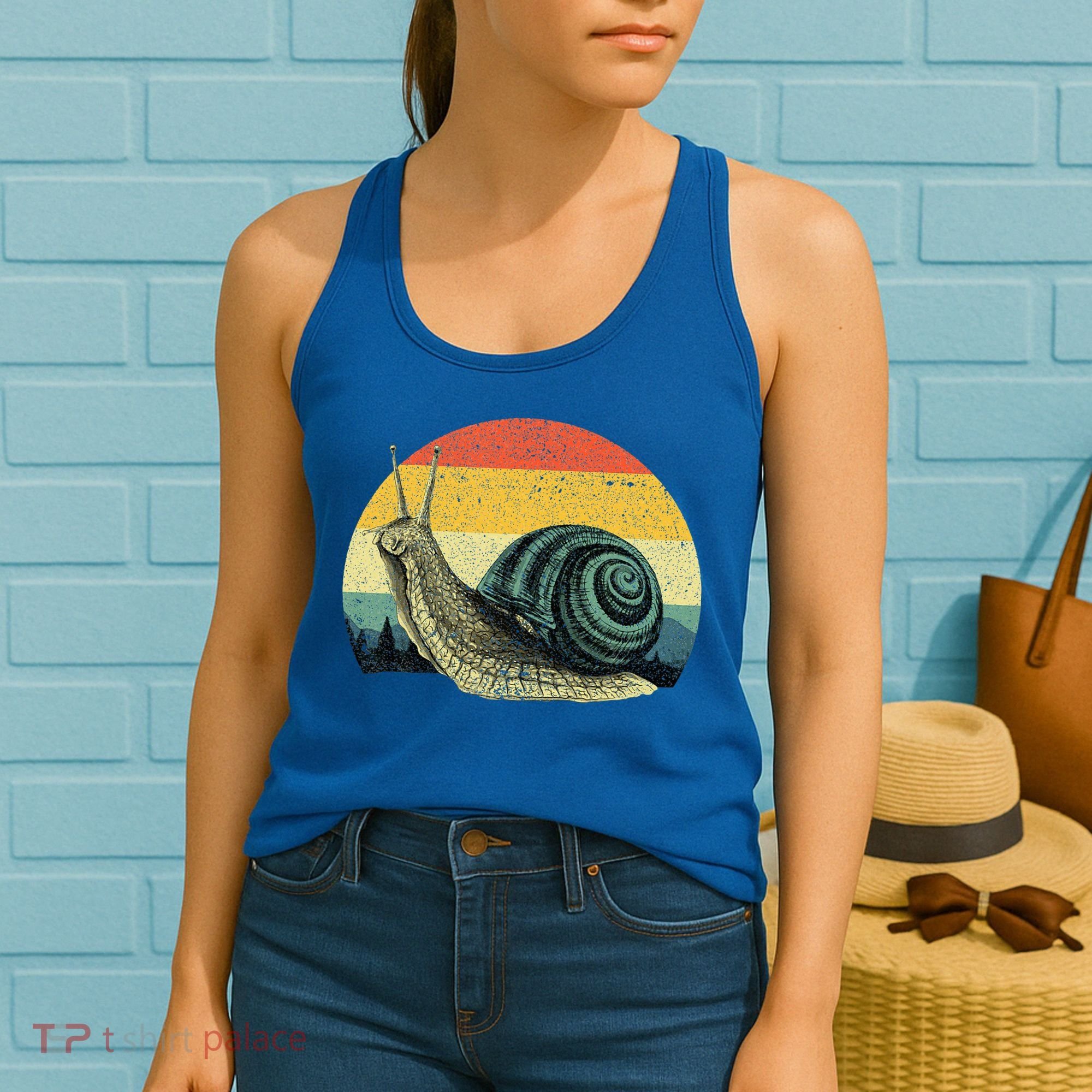 Cute Snail Slug Gardening Animal Lover Women's Tank Top