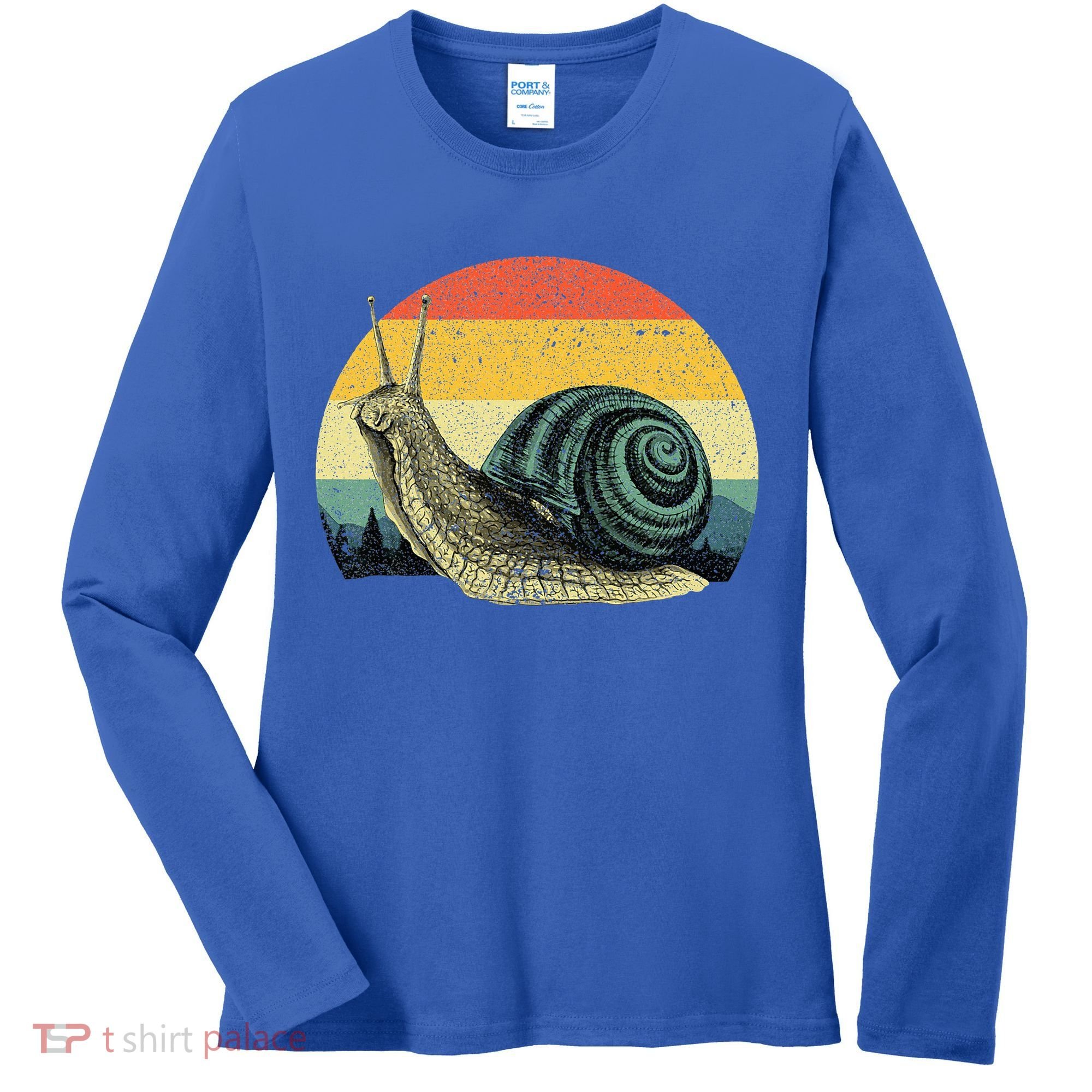 Cute Snail Slug Gardening Animal Lover Women's Long Sleeve Shirt