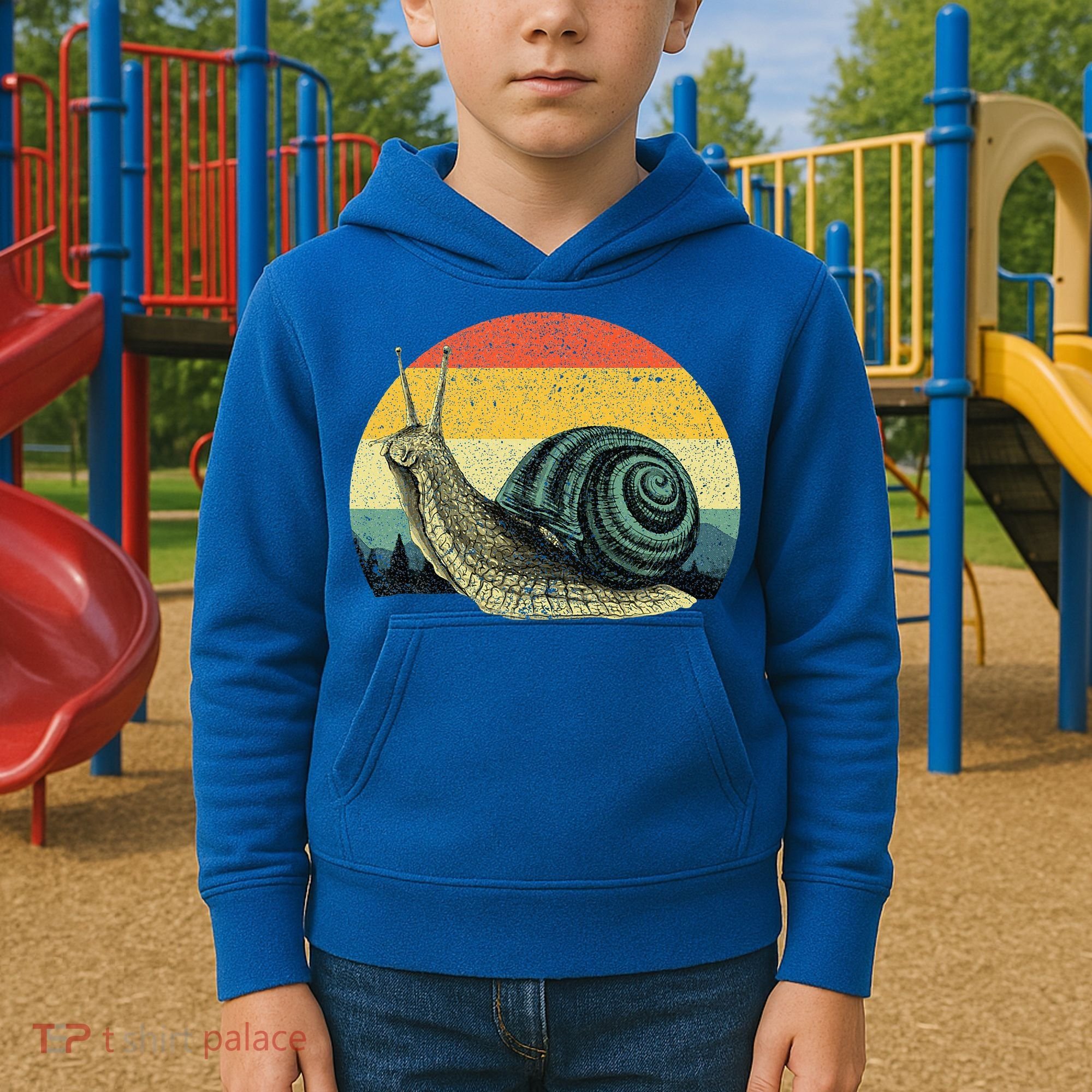 Cute Snail Slug Gardening Animal Lover Kids Hoodie