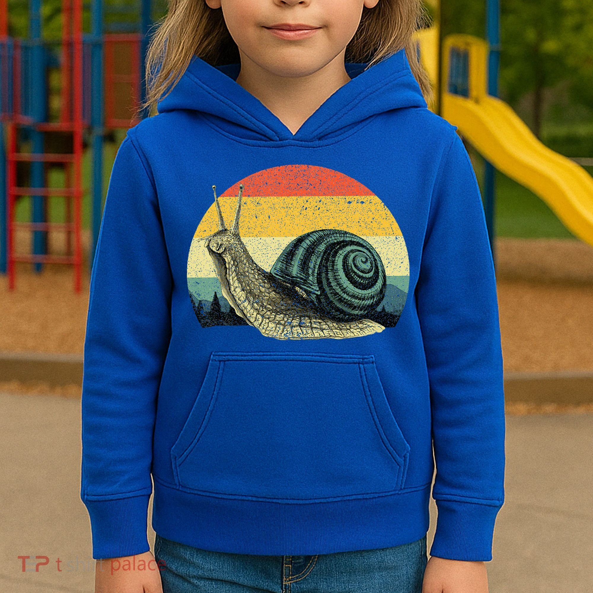Cute Snail Slug Gardening Animal Lover Kids Hoodie