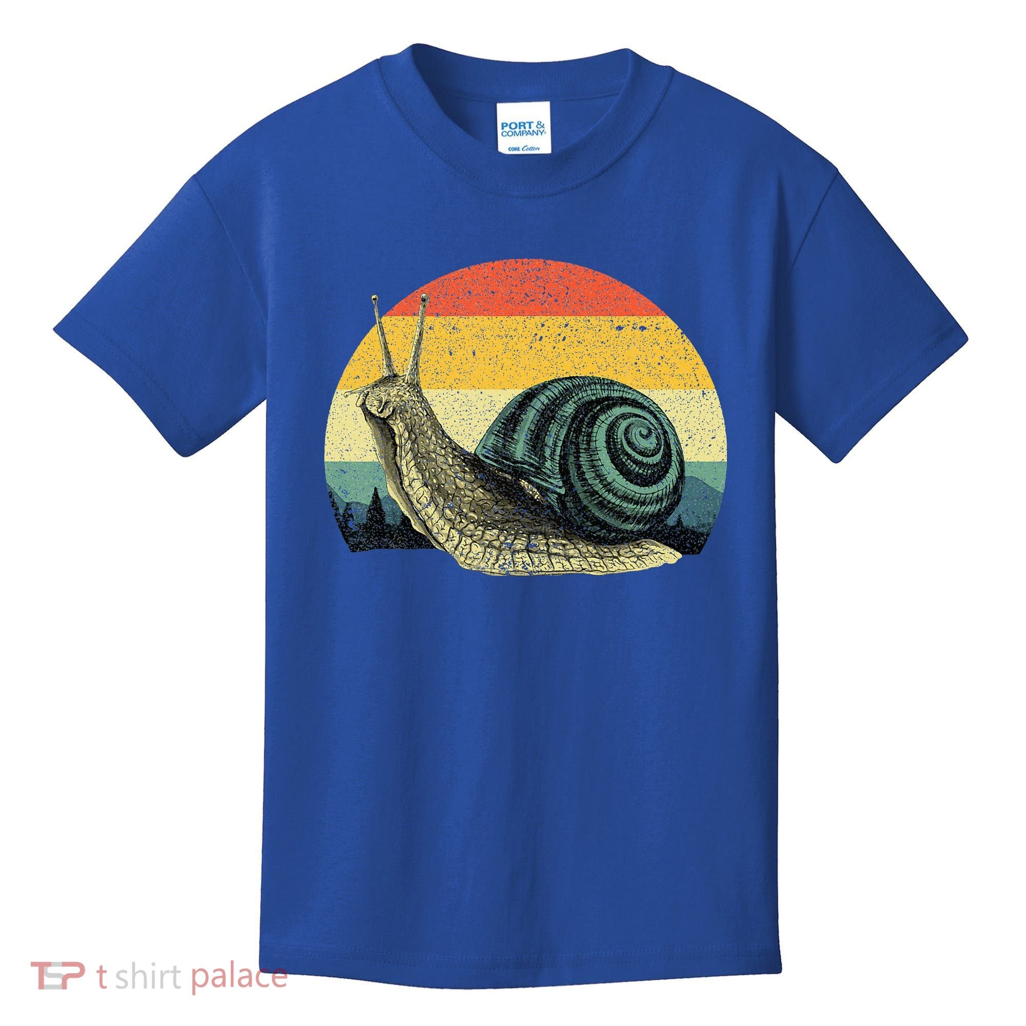 Cute Snail Slug Gardening Animal Lover Kids T-Shirt