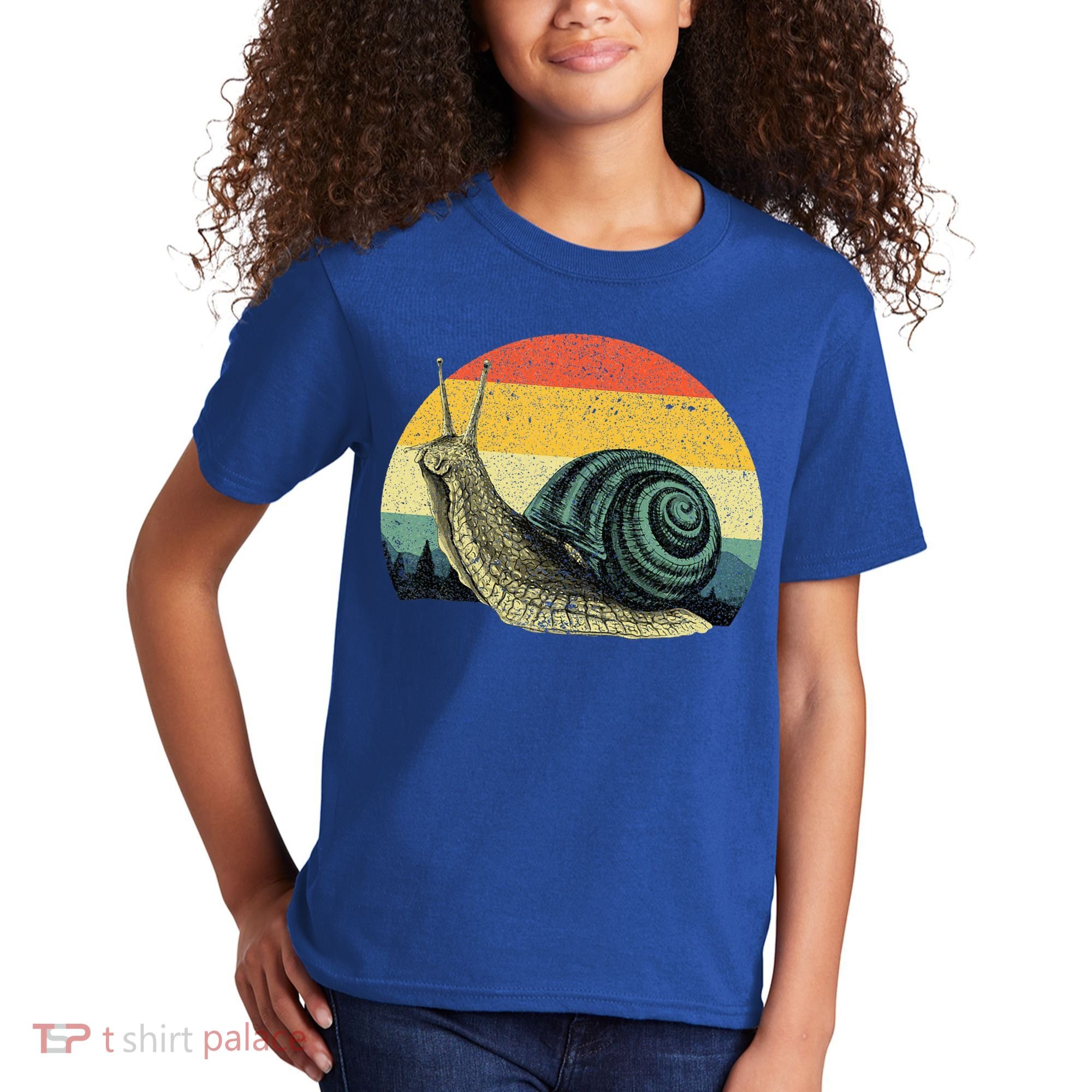 Cute Snail Slug Gardening Animal Lover Kids T-Shirt