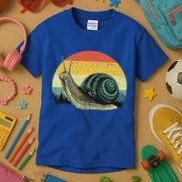 Cute Snail Slug Gardening Animal Lover Kids T-Shirt thumb 3