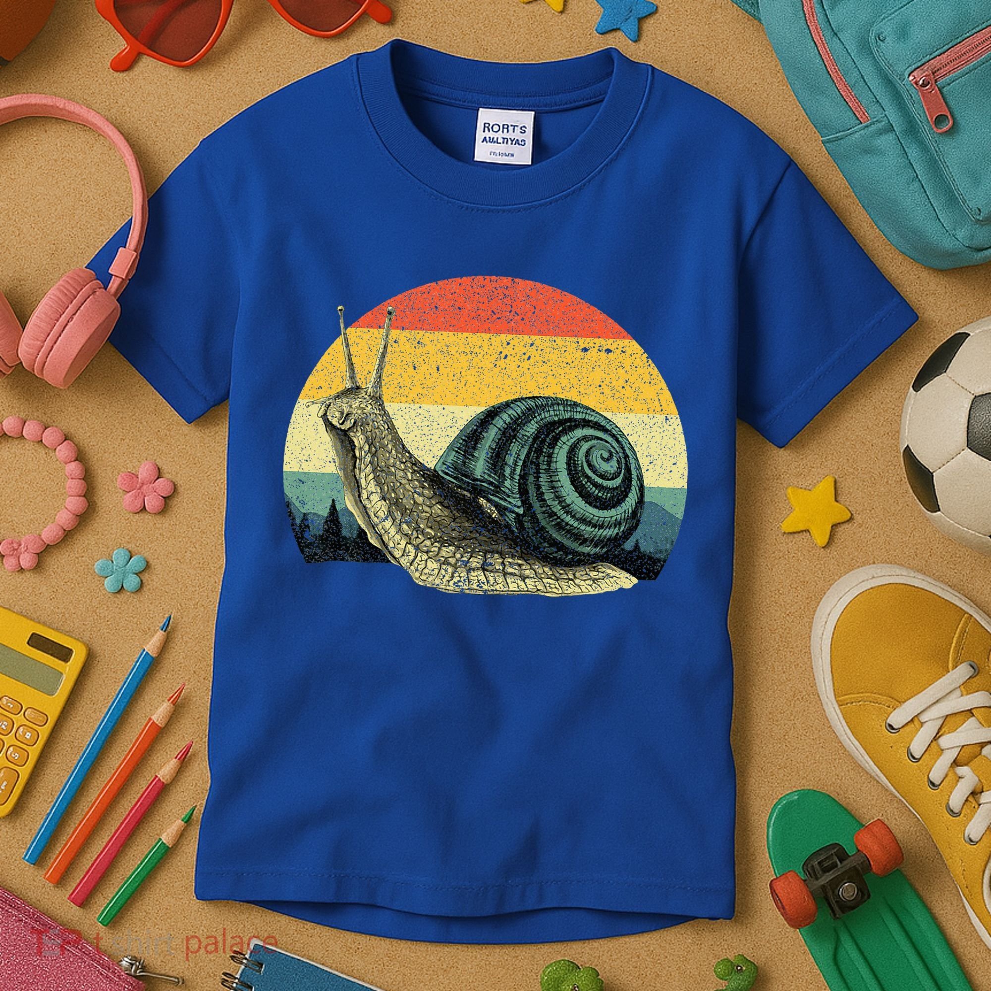 Cute Snail Slug Gardening Animal Lover Kids T-Shirt