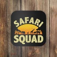 Cool Safari Squad For Women Zoo Animal African Jungle Coaster thumb 0