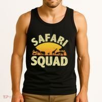 Cool Safari Squad For Women Zoo Animal African Jungle Tank Top thumb 3