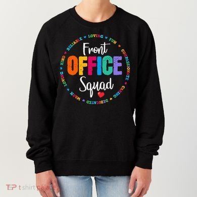 Cute School Secretary Admin Appreciation Front Office Squad Women's Sweatshirt