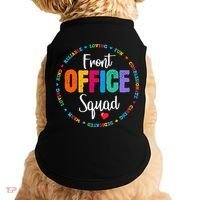 Cute School Secretary Admin Appreciation Front Office Squad Doggie Tank thumb 0
