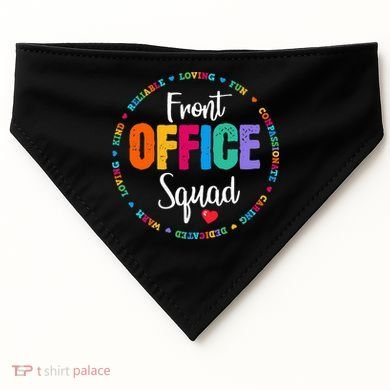Cute School Secretary Admin Appreciation Front Office Squad USA-Made Doggie Bandana