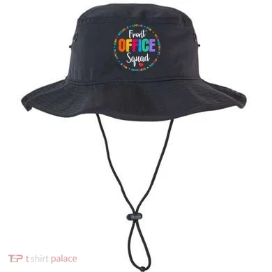 Cute School Secretary Admin Appreciation Front Office Squad Bucket Hat