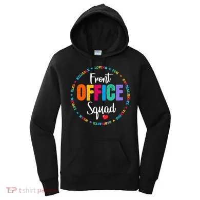 Cute School Secretary Admin Appreciation Front Office Squad Women's Hoodie