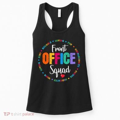 Cute School Secretary Admin Appreciation Front Office Squad Women's Tank Top