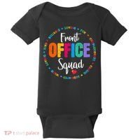 Cute School Secretary Admin Appreciation Front Office Squad Baby Bodysuit thumb 0