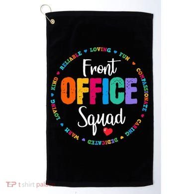Cute School Secretary Admin Appreciation Front Office Squad Golf Towel