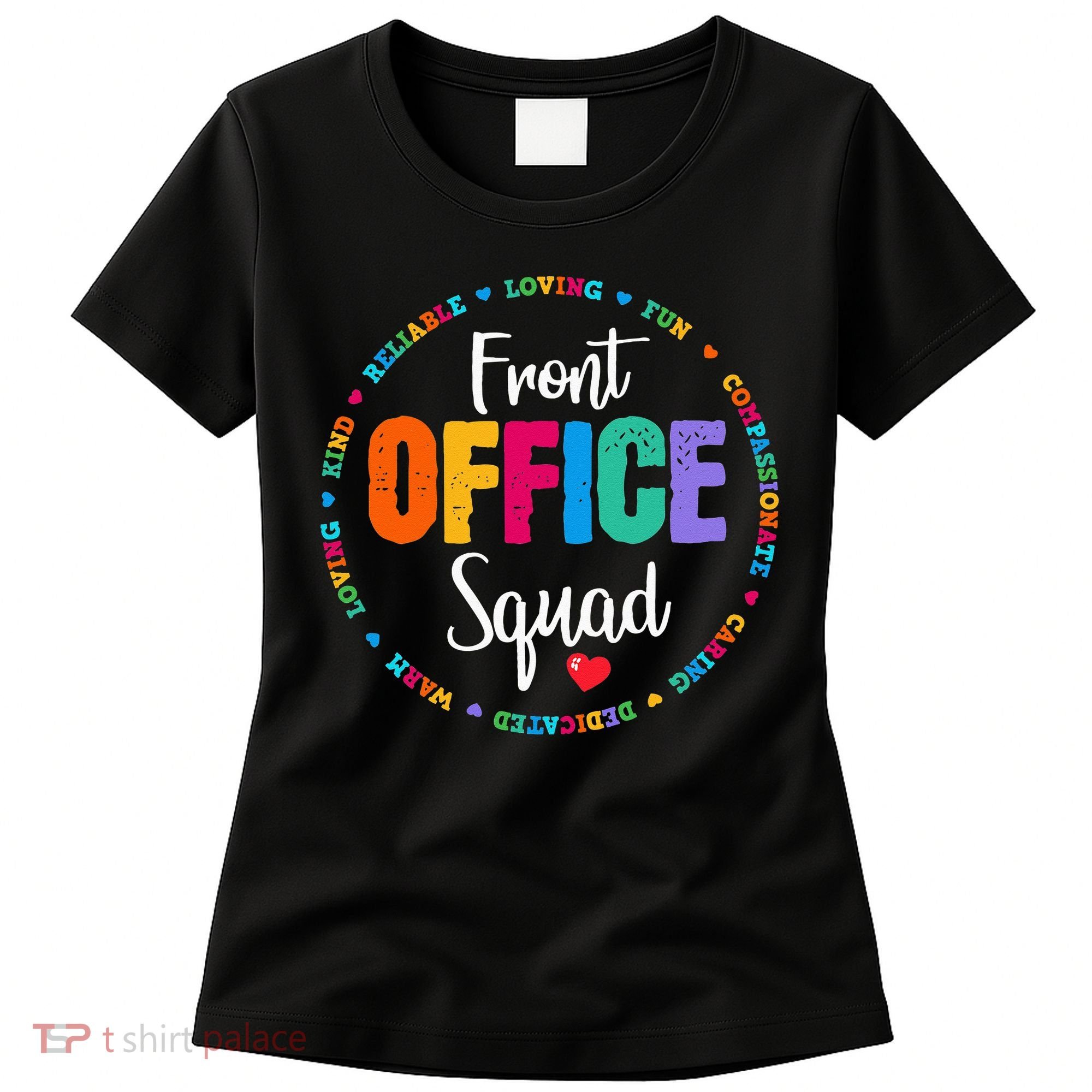 Cute School Secretary Admin Appreciation Front Office Squad Women's T-Shirt