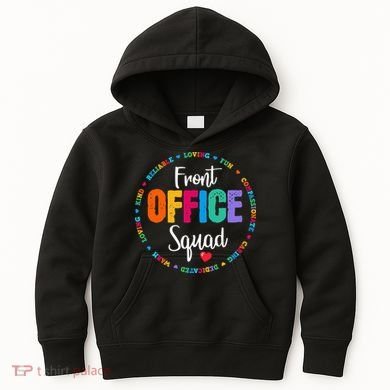 Cute School Secretary Admin Appreciation Front Office Squad Kids Hoodie