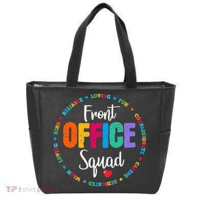 Cute School Secretary Admin Appreciation Front Office Squad Tote Bag