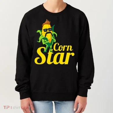 Corn Star Sunglasses Mustache Corn Women's Sweatshirt