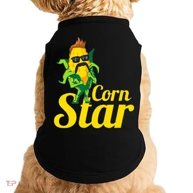 Corn Star Sunglasses Mustache Corn Doggie Tank