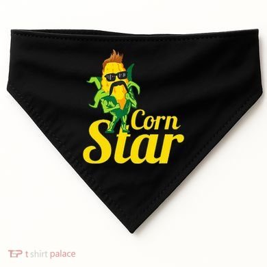 Corn Star Sunglasses Mustache Corn USA-Made Doggie Bandana