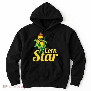 Corn Star Sunglasses Mustache Corn Hoodie