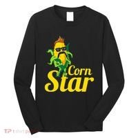 Corn Star Sunglasses Mustache Corn Long Sleeve Shirt thumb 0
