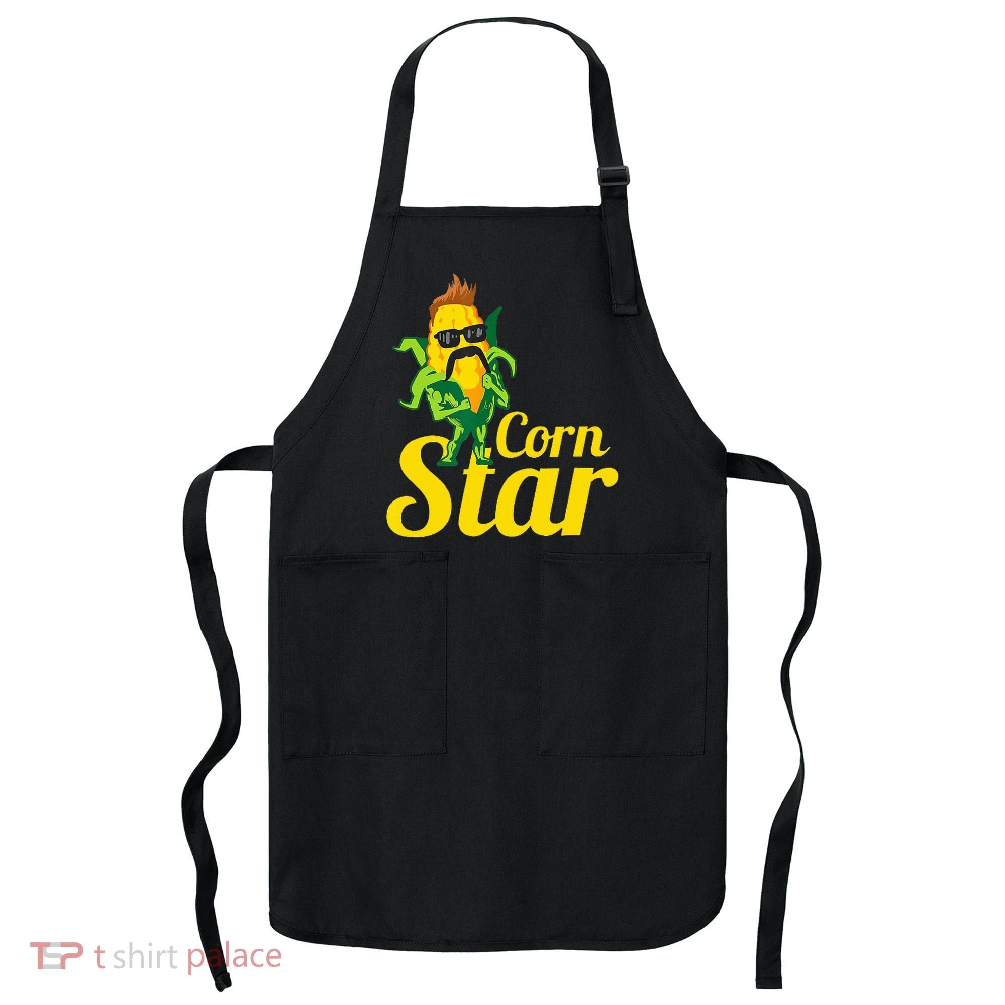 Corn Star Sunglasses Mustache Corn Apron