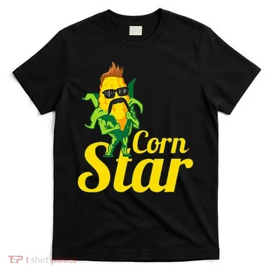 Corn Star Sunglasses Mustache Corn T-Shirt