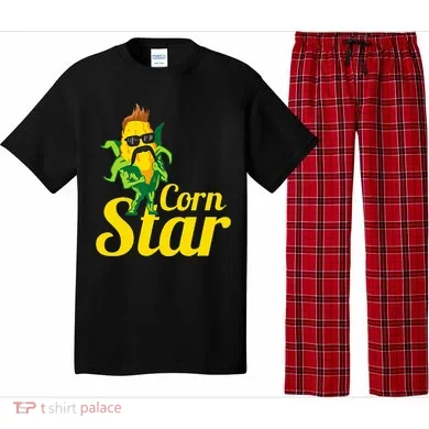 Corn Star Sunglasses Mustache Corn Pajama Set