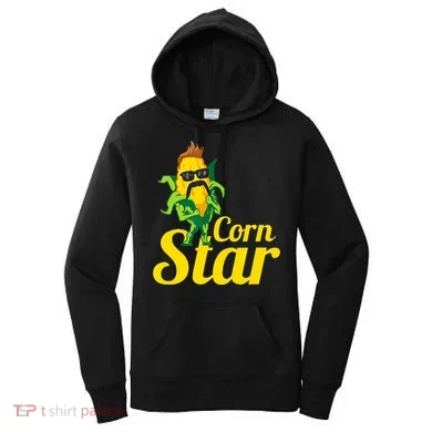 Corn Star Sunglasses Mustache Corn Women's Hoodie
