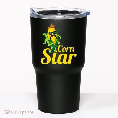 Corn Star Sunglasses Mustache Corn Tumbler