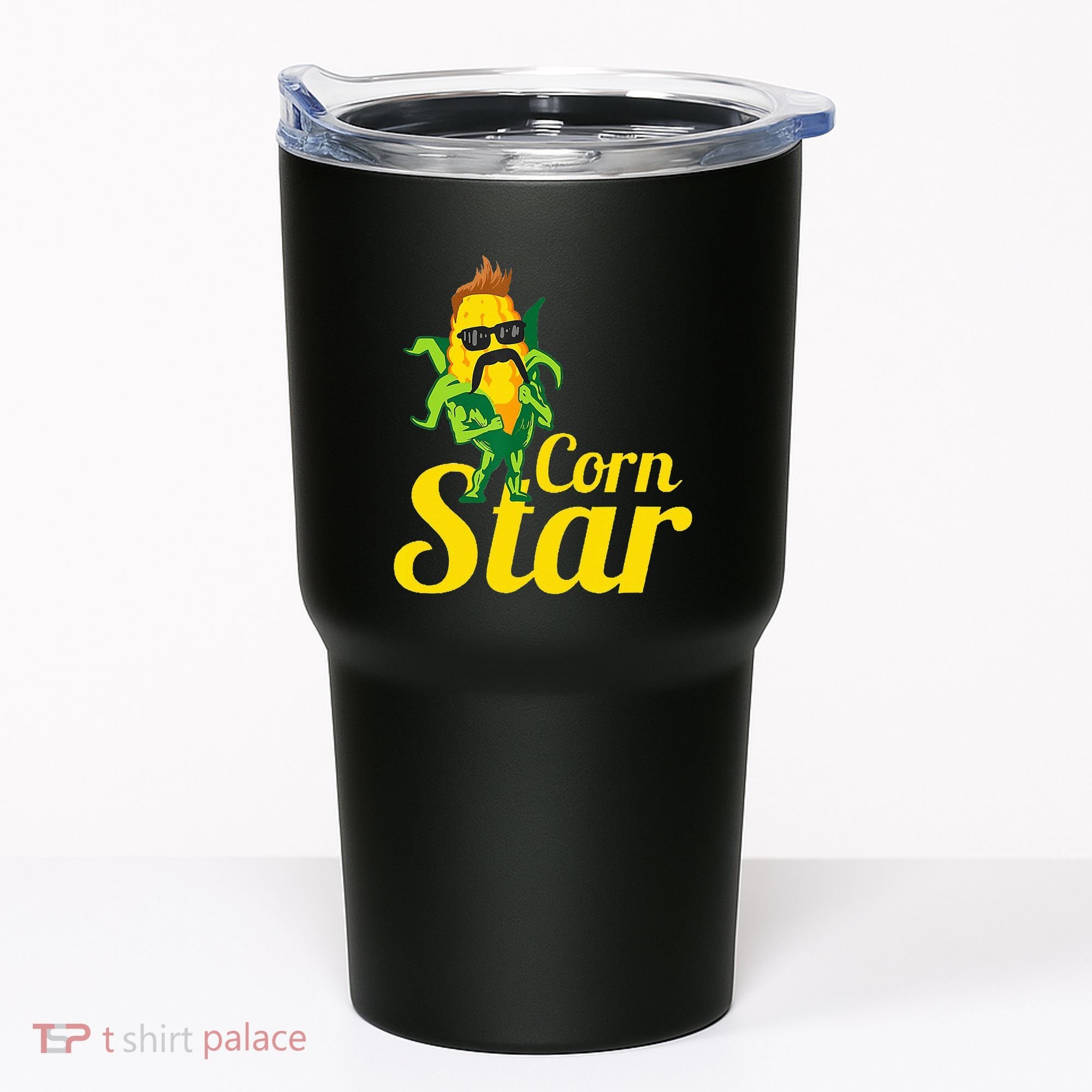 Corn Star Sunglasses Mustache Corn Tumbler