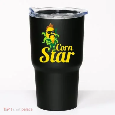 Corn Star Sunglasses Mustache Corn Tumbler
