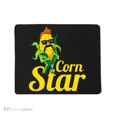 Corn Star Sunglasses Mustache Corn Mousepad